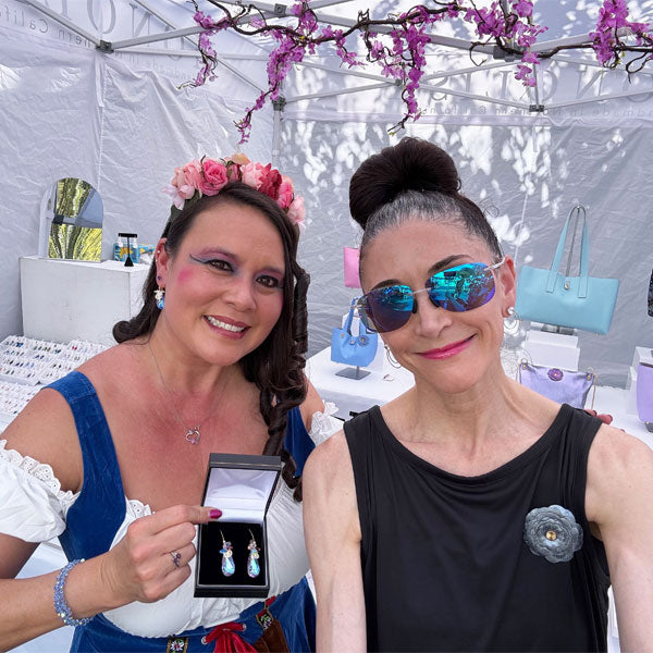 Artist Lisa Ramos with MONOLISA Customer at Clayton Oktoberfest