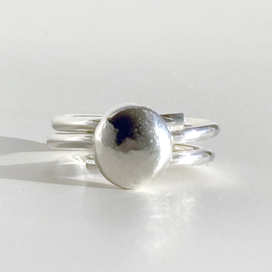 Argentium® Silver Caviar Ring Collection