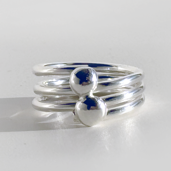 Argentium® Silver Caviar Ring  | MONOLISA Jewelry by Artist Lisa Ramos