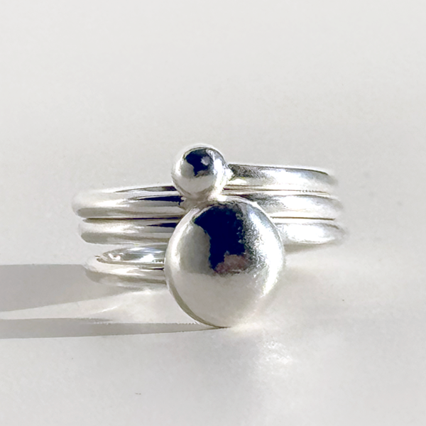Argentium® Silver Caviar Ring  | MONOLISA Jewelry by Artist Lisa Ramos