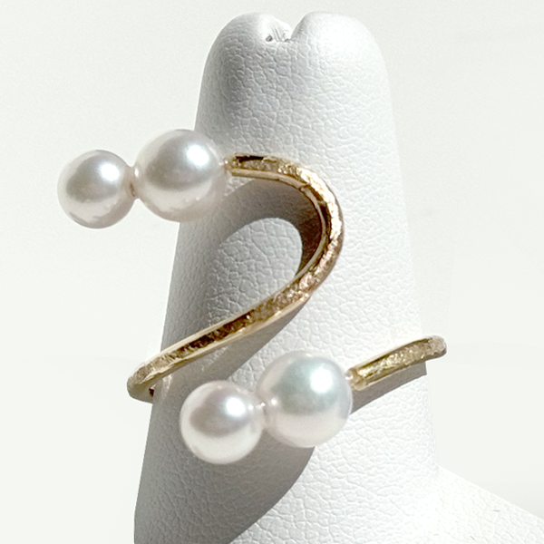 Akoya pearl ring