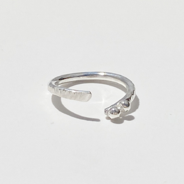 Argentium Silver Textured Ring - MONOLISA Brand by Artist Lisa Ramos