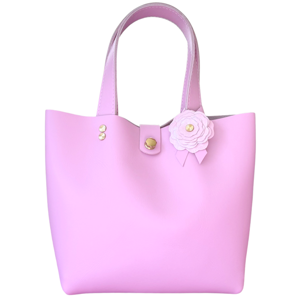 Bay Area Made feature image — full view of MONOLISA Mini Lavender Flower leather bags