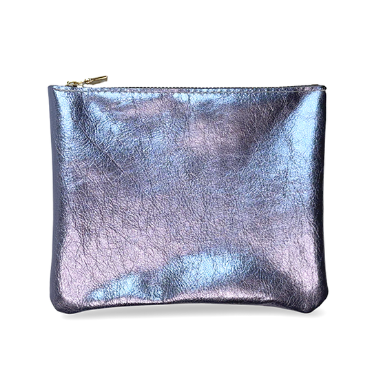 Mini Pouch in Purple Metallic | Handmade by Artist Lisa Ramos