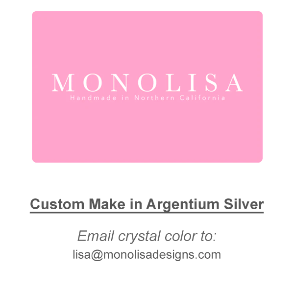 MONOLISA Logo with wording that says: Custom Make in Argentium Silver