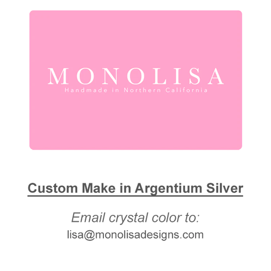 MONOLISA Logo with wording that says: Custom Make in Argentium Silver