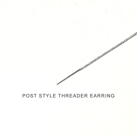 Post Style Threader Earring
