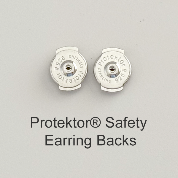 Sterling Silver Protektor® Safety Earring Backs 