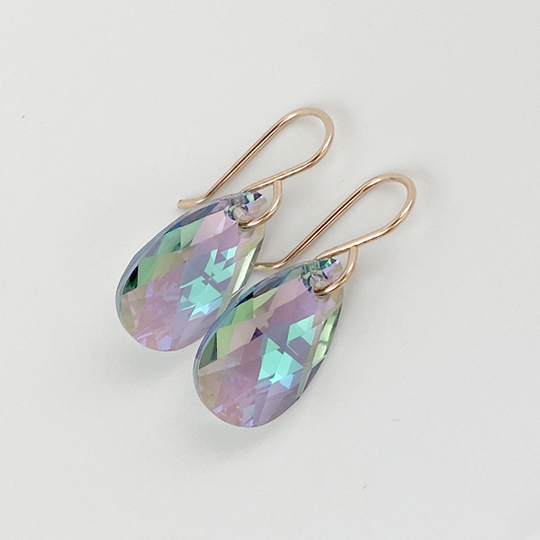 Classic Pear Crystal Earrings - (20 + colors)