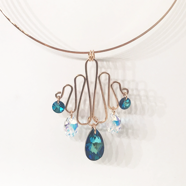 Multi-Color Fancy Crystal Chandelier Pendant