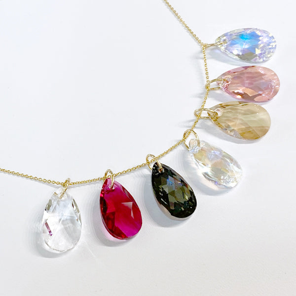 14 Karat Gold Classic Crystal Pendant Collection