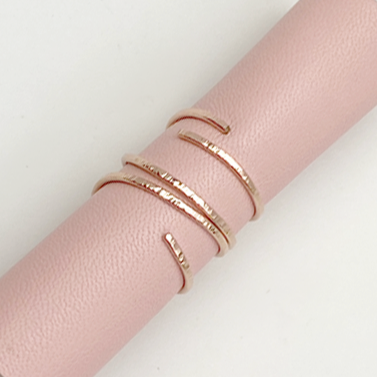 Versatile Sculpted Open Stack Ring Collection - (7 Styles)