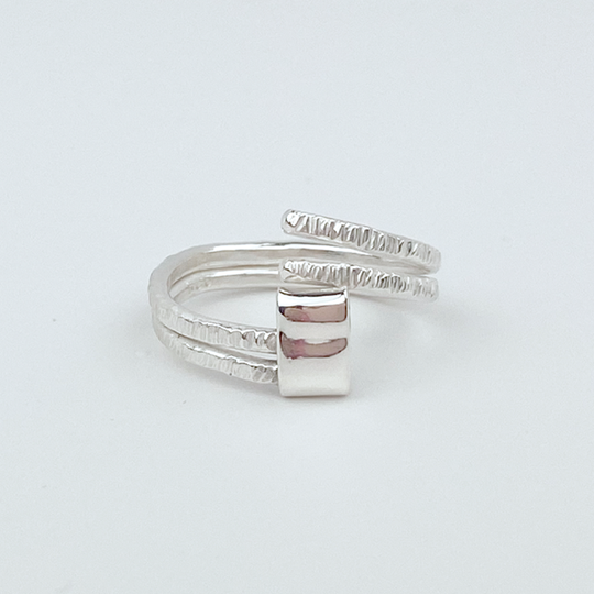 Argentium Silver Rings - Dainty Elegance Size 5.25
