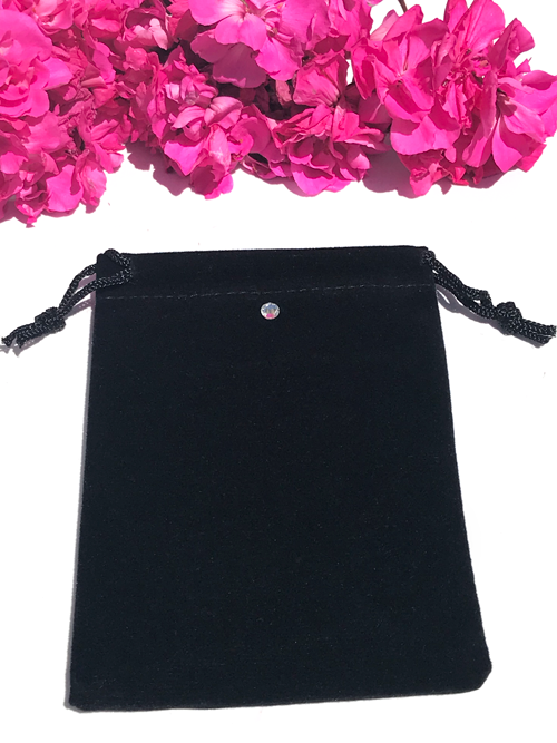 Black Velvet Dustbag - Featuring Swarovski Crystal