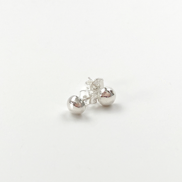 Sterling Silver Hoop Earrings - Earring Jacket with Studs (wear 2 ways)