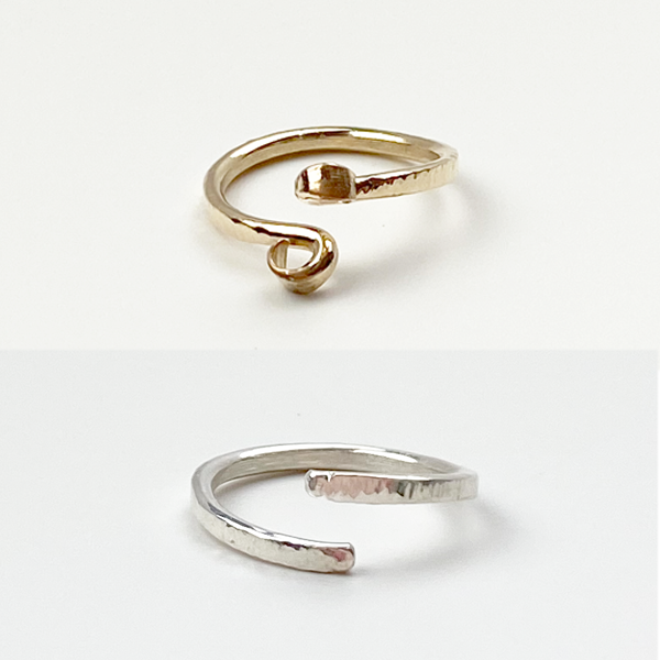 Versatile Sculpted Open Stack Ring Collection - (7 Styles)