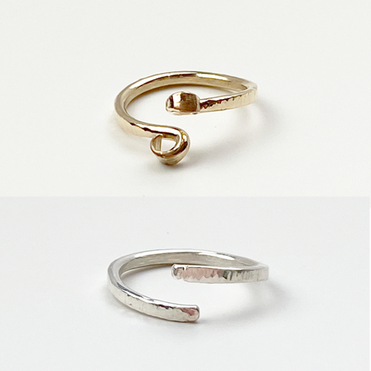 Versatile Sculpted Open Stack Ring Collection - (7 Styles)