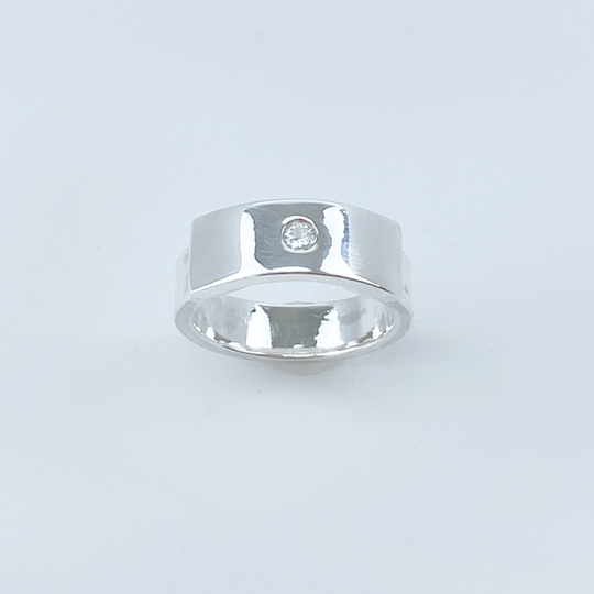 Sterling Silver Sapphire Ring - Sophisticated