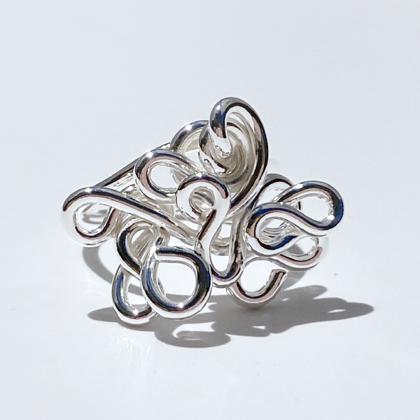 Argentium® Silver Hand Sculpted Goddess Ring Collection - Beauty Goddess | size 8.5