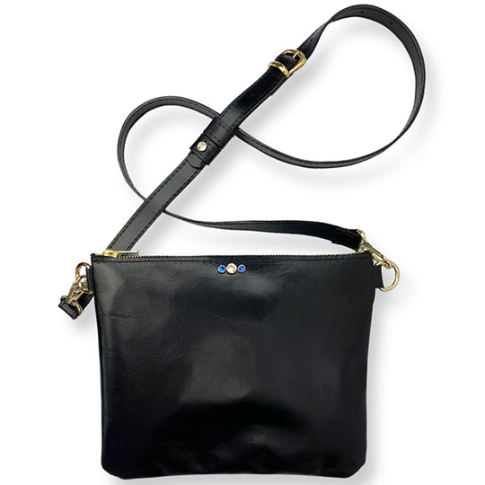 Italian Leather On The Go Crossbody Bag - #111
